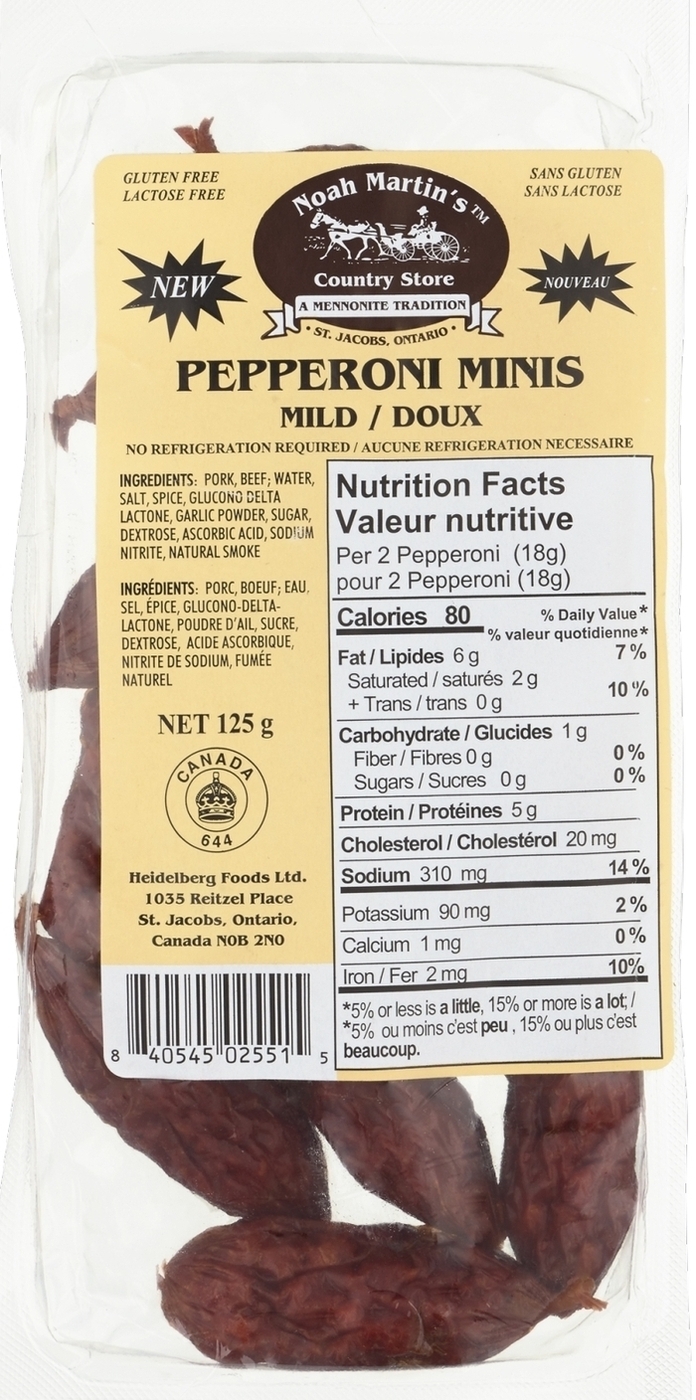Pepperoni Minis Mild